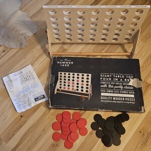 Jumbo Four in a Row Game - Red and Black